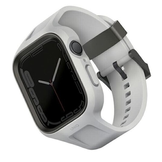 UNIQ Monos 2 i 1 Reim og Deksel til Apple Watch 45/44mm Grå UNIQ Monos 2 i 1 Reim og Deksel til Apple Watch 45/44mm Grå