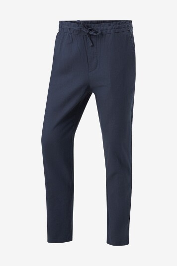 ONLY & SONS Bukser onsLinus Crop 0007 Cot Lin Pnt Blå