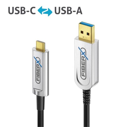 Purelink FiberX USB kabel FX I530 USB C Til USB A 30 m