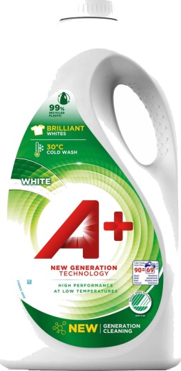 A+ White flytende vaskemiddel 50412