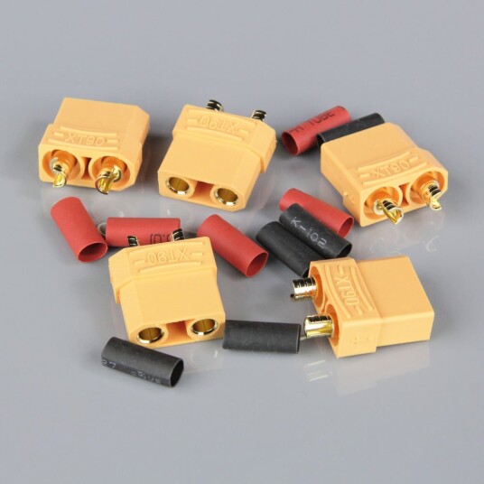 Radient 010036 XT90 FEMALE INCLUDING HEAT SHRINK 5PCS Radient 010036 XT90 FEMALE INCLUDING HEAT SHRINK 5PCS