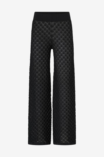 By Malina - Bukser Alissa Knitted Pants - Svart By Malina - Bukser Alissa Knitted Pants - Svart