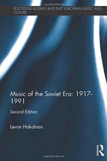 Music Of The Soviet Era: 1917-1991 Av Levon Hakobian