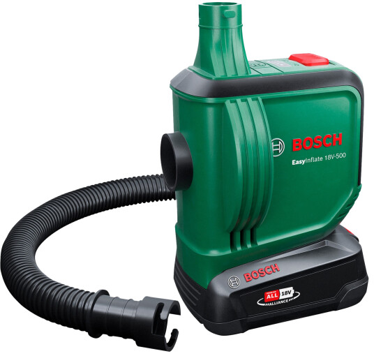 Bosch EasyInflate Luftpumpe med 18V batteri, 530L/min - Svart/Gr??nn