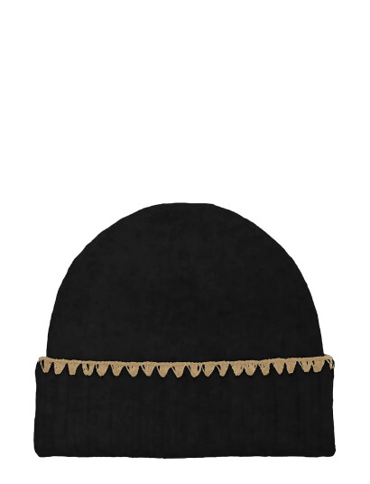 Kids Only Koglea Life Embroidery Beanie Cp Acc - Black - ONE SIZE