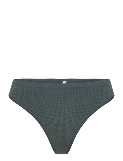 Organic Basics Seamless Waffle Thong   White   XS