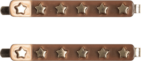 DARK Star Stud Bobby Pin Cognac 1pcs
