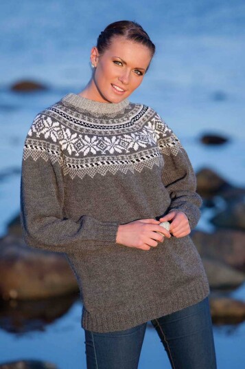 Viking Garn 1106 1 Genser Med Rund Sal