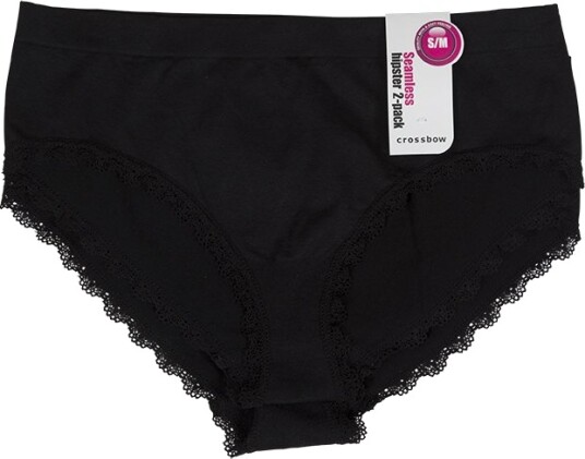 Crossbow Seamless Hipster med blonde 2pk Sort Svart S,M