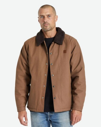 Brixton Beta Lined Coaches Jacket Brun