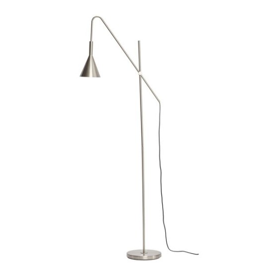 Hübsch gulvlampe metall nikkel