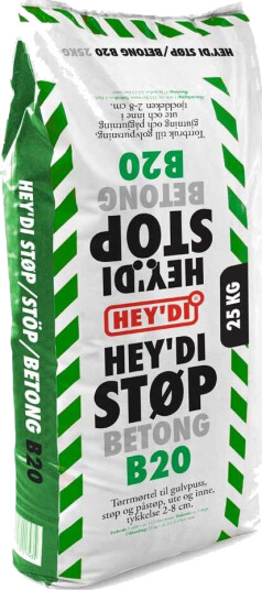 Heydi Mørtel Støp B20 25 Kg Netto