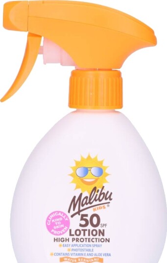 Malibu Kids Sun Lotion Spray SPF 50 (F) 300 ml