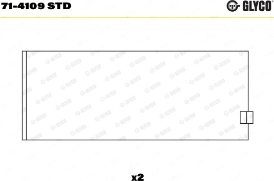 Stempelstanglager GLYCO 71-4109 STD