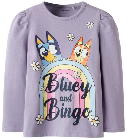 Name It NmfJessie Bluey LS Topp Lavender Grå 104