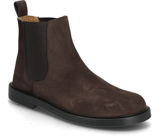 ANGULUS Booties Flat With Elastic Brown 37.5