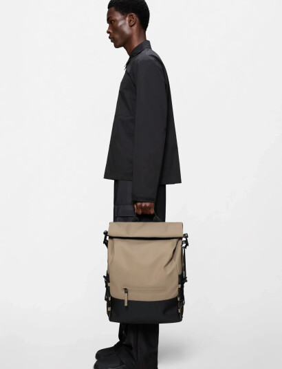 Rains Trail Mountaineer Rolltop W3 Beige ONE SIZE Rains Trail Mountaineer Rolltop W3 Beige ONE SIZE
