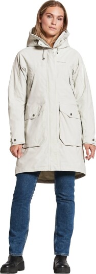 Didriksons Thelma Parka Jakke Dame Hvit 46 Didriksons Thelma Parka Jakke Dame Hvit 46