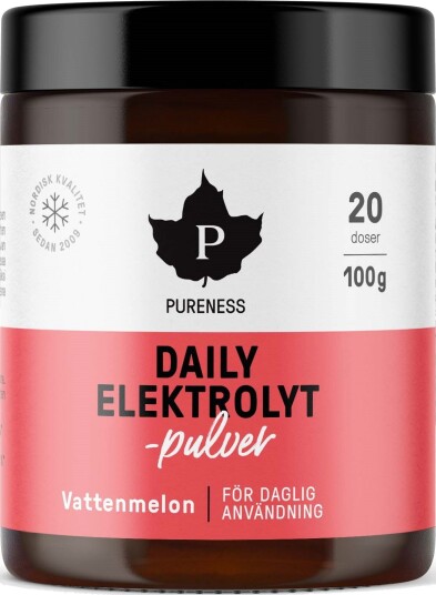 Pureness Daily Elektrolytpulver Vattenmelon 100 g Pureness Daily Elektrolytpulver Vattenmelon 100 g