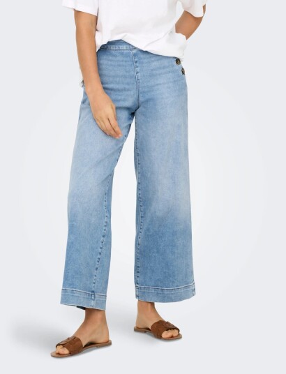 ONLY Onlmadison Hw Button Wide Crp Dnm Gen223 Blue 30 x 32