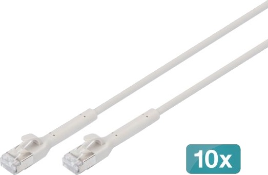 Digitus Dk-1632-A-005B-10 0,5 M Cat6a F/Ftp Fftp Rj-45 Rj-45 Grå Digitus Dk-1632-A-005B-10 0,5 M Cat6a F/Ftp Fftp Rj-45 Rj-45 Grå