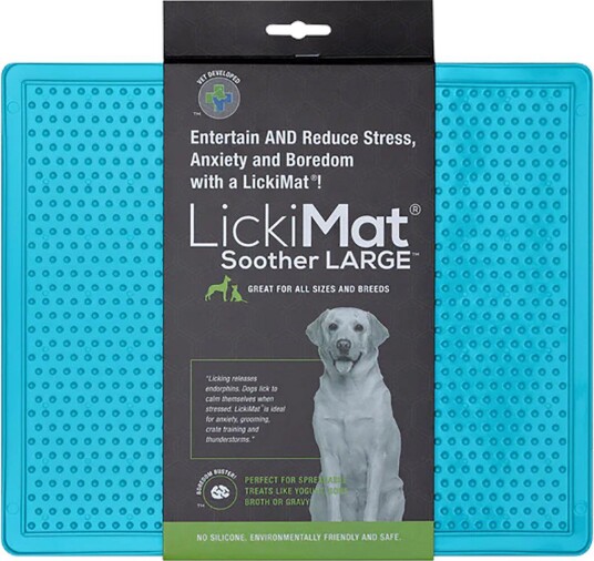 LickiMat Soother XL Hundereduksjon Lys Blå 30,5x25,5 cm