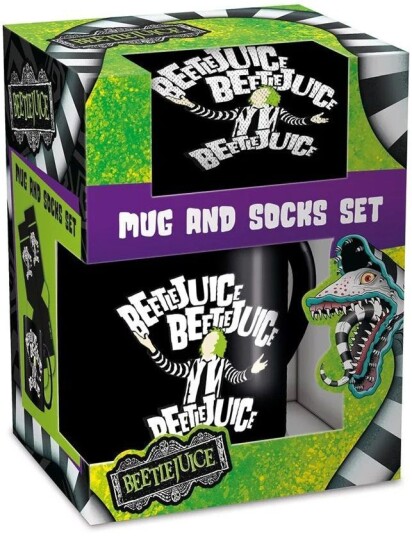 Beetlejuice Gavesett Sokker og Kopp Beetlejuice Gavesett Sokker og Kopp