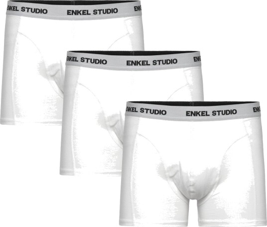 Enkel Studio Boxer 3Pack Eskarl   White   XXXL
