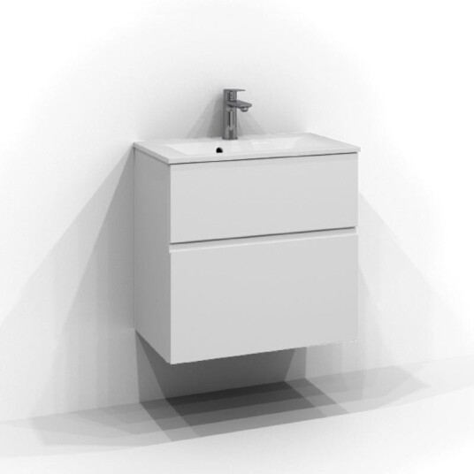 Svedbergs Poem Profil Servantskap Slim D35 med 2 Skuffer Hvit / 60cm SV-3356612 Svedbergs Poem Profil Servantskap Slim D35 med 2 Skuffer Hvit / 60cm SV-3356612