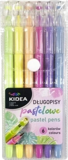 Kieda Pastelpenner Med Krystallspiss 6 Farger