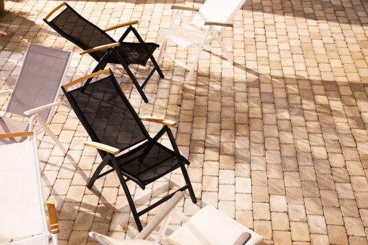 Posisjonsstol Las Vegas - Hvit|Teak