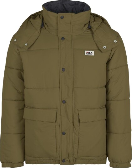 Fila Polstret Jakke Tirebolu Oversize Brent Olive Fila XS Xtra Small Dunjakke Grønn