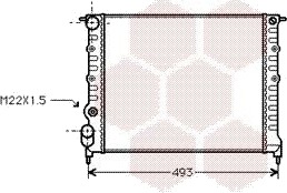 VAN WEZEL 43002118 Radiator motorkjøling VAN WEZEL 43002118 Radiator motorkjøling