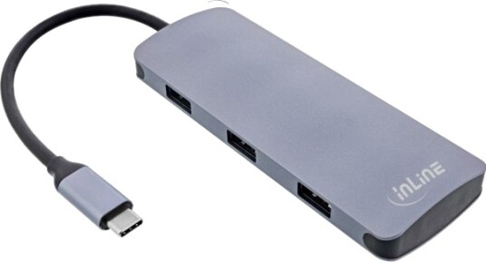 Inline 35392C Usb Type C Usb 3.2 Gen 2 3.1 Gen 2 Type A Usb 3.2 Gen 2 3.1 Gen 2 Type C 10000 Mbit/S Grå Aluminium 100 W
