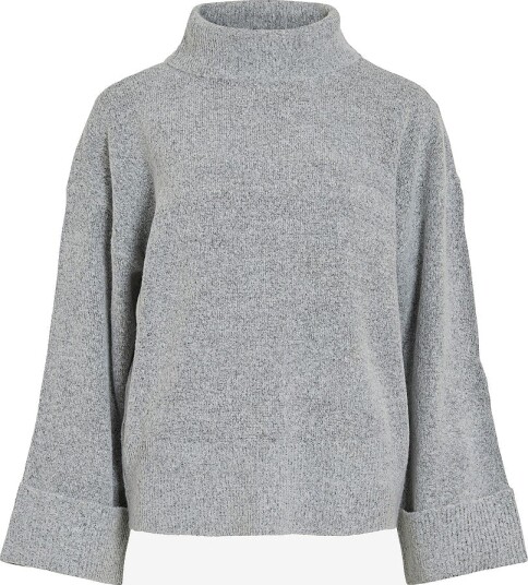 Vila Pullover viRolfie Roll Neck L/S Knit Grå