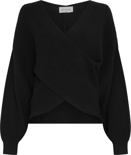 MSCH Copenhagen Mschzinelle Rachelle Wrap Pullover Black S/M