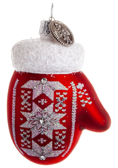 Brink Nordic Juletrepynt Selbuvott 6 cm rød