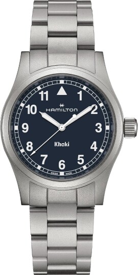 Hamilton Herreklokke H69401140 Khaki Field Blå/Stål Ø38 mm Hamilton Herreklokke H69401140 Khaki Field Blå/Stål Ø38 mm
