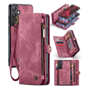 Samsung Galaxy A25 Caseme 008 2-i-1 Multifunksjonell Lommebok-deksel Rød
