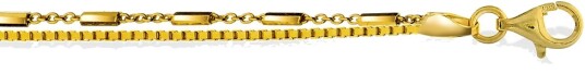 Pan Jewelry Kjede i 925 forgylt sølv 60 cm