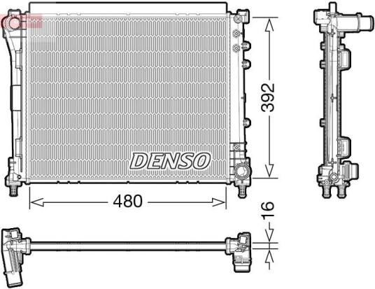 Radiator DENSO DRM09006 Radiator DENSO DRM09006