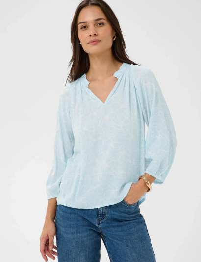 Kaffe Katine Amber Blouse Blue 44 Kaffe Katine Amber Blouse Blue 44