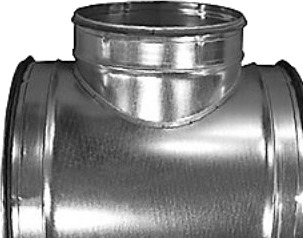 T-Stykke Ø250.Ø125 Tpr-250-125 Nippel/Nippel Galvaniseret