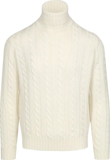 Filippo De Laurentiis Herre Strikkevarer Beige M,