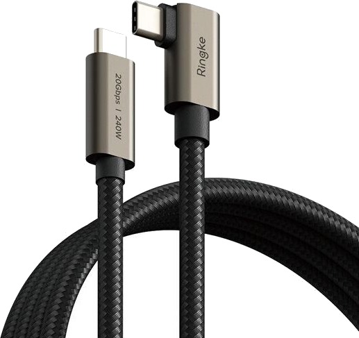 Ringke USB C PD 3.1 240W 2m Angled Black 