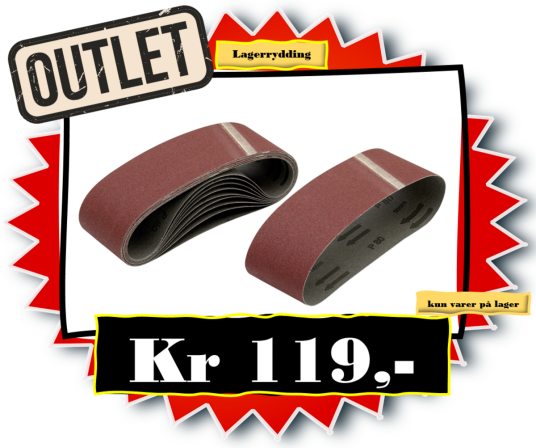 SLIPEBÅND 75x533 K60 10pk DT3302 DeWALT•