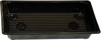 Bakke Sushi 175X96x25 Mm Apet Sort,600 Stk/Krt