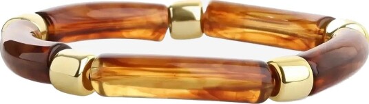 Timi of Sweden Madeleine - Bead Resin Bracelet - BROWN - One Size