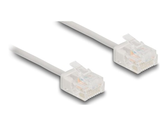 Delock Koblingskabel Rj-45 Hann Til Rj-45 Hann 5 M 2.6 Mm Utp Cat 6 Opptil 1 Gbps-Dataoverføringshastighet Ultra-Slim Grå
