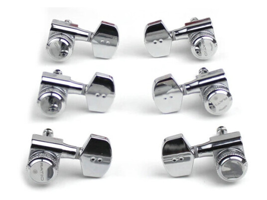 Graph Tech Prl-8311-Lc0 Ratio Electric Locking Machine Heads 3+3, Lh - Chrome